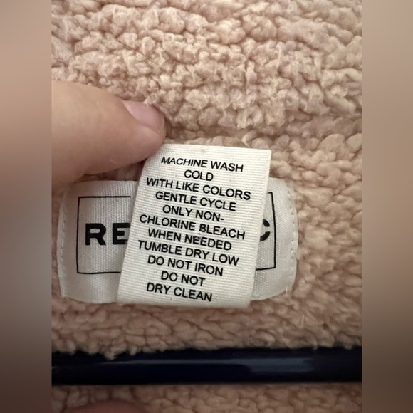 For The Republic Athlesiure‎ Preppy Sherpa Vest Full Zip Light Pink Women's 1X - Picture 6 of 10